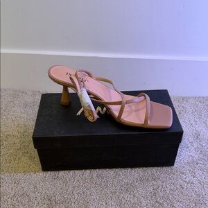 Chic Tan Strappy Heels